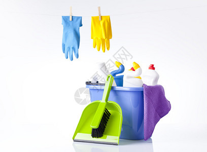 清洁用品和清洁剂图片