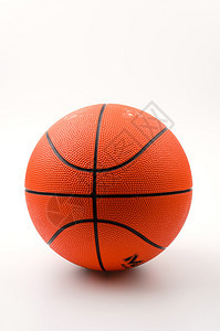 篮球孤立的白色背景背景图片