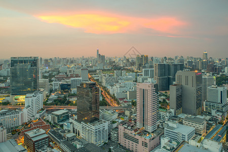 曼谷市中心商业区现代建筑设图片