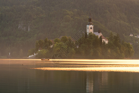 斯洛文尼亚Bled岛LakeBled湖的Picture图片
