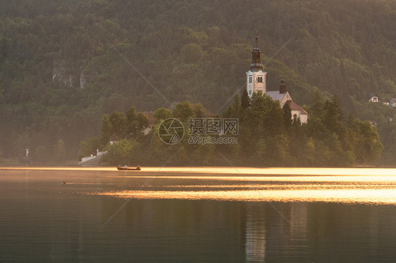 斯洛文尼亚Bled岛LakeBled湖的Picture图片