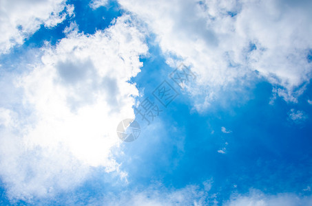 蓝色的天空飘动图片