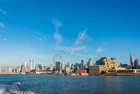 曼哈顿市中心全景图片