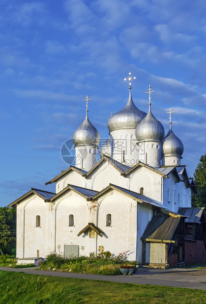 Plotnickom的鲍里斯和格莱布教堂于1536年在俄罗斯VelikyNovg图片