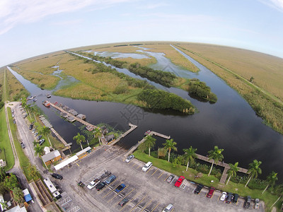 FloridaEverglades湿地游船公图片