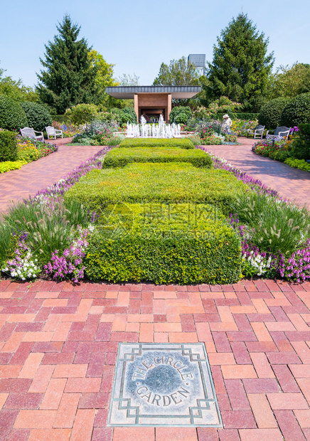 芝加哥植物园圆形花园区图片