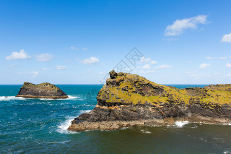 MeachardrockBoscastle海岸北康沃尔图片