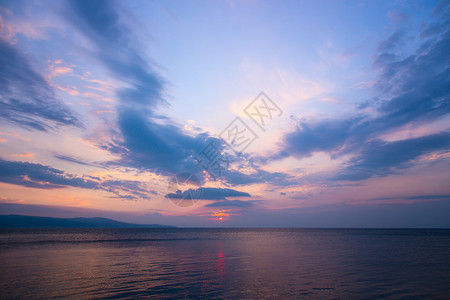 海天日落出背景图片