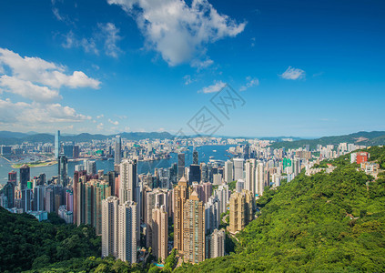 白天的香港景色图片