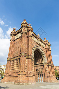 建筑师JosepVilasecaiCasanovas建造了作为1888年巴塞罗那世界博览会主要入口的ArcdeTr图片