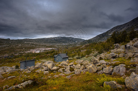 挪威Ringedalsvatnet湖奥达的Trolltun图片