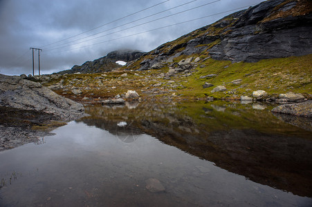 挪威Ringedalsvatnet湖奥达的Trolltun图片