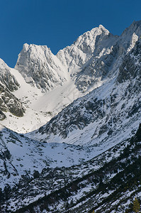 塔特拉山雪的壮丽景色图片