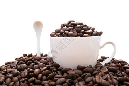 咖啡豆茶叶和咖啡图片