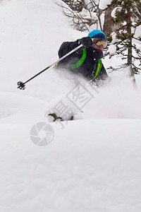 在西伯利亚自由滑雪图片
