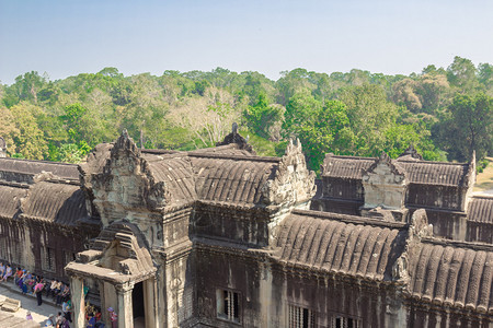 KambodzheArhitektura的Angkor寺庙综合建筑图片