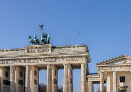在柏林的勃兰登堡门图片