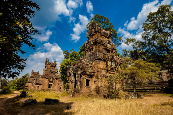 Thom考古公园寺庙古老的佛教Baphuon建筑图片