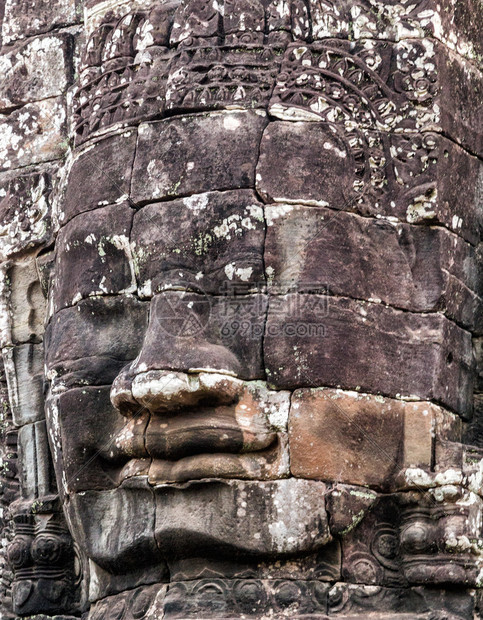 高棉古代建筑柬埔寨的泰坦恩图片