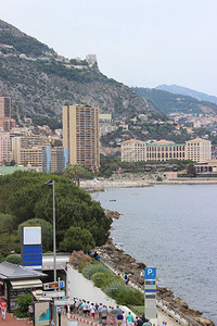 MonteCarlo摩纳哥全景背景图片