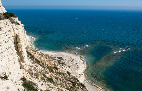 塞浦路斯Limassol地区危险悬崖边图片
