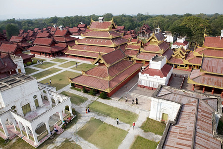 曼德勒皇宫场地背景图片