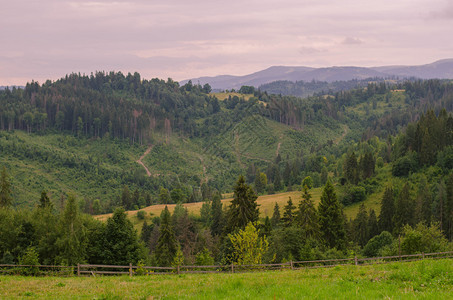 喀尔巴阡山脉风景在乌克兰山区图片