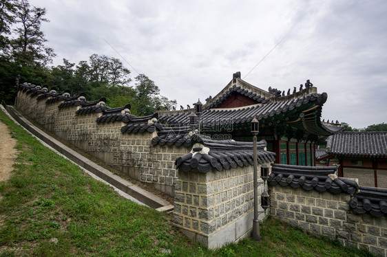 庆熙宫周围的建筑和风景入口和通往图片