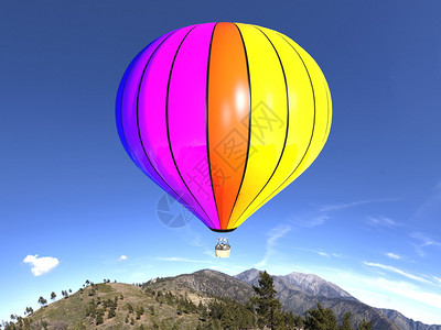热气球的形象背景图片