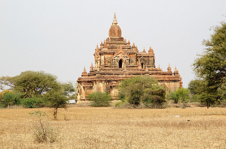 缅甸蒲甘苏拉玛尼寺苏拉玛尼神庙由那拉帕提图国王于1183年建造苏拉玛尼神庙在1975年地图片