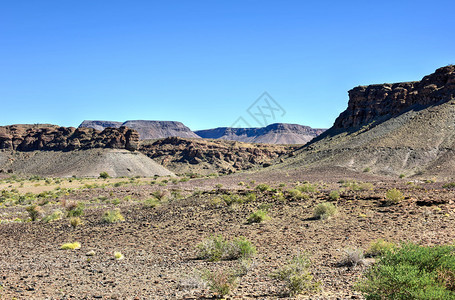 非洲纳米比亚的鱼河峡谷是非洲最背景图片