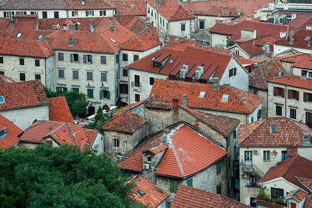 鸟目观察在黑山巴尔干的科托尔老城Kotor老图片