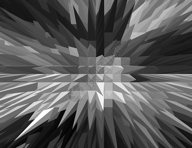 3D黑白Spiky金字图片