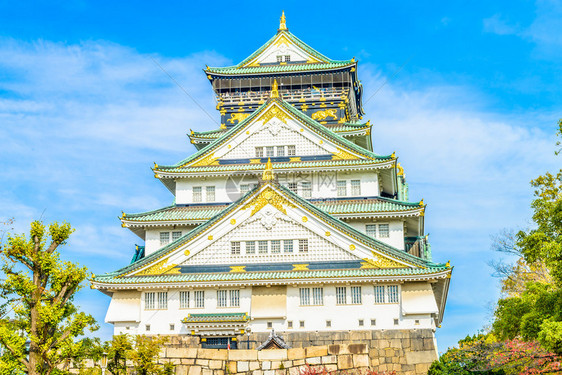 日本美丽的建筑大阪城图片