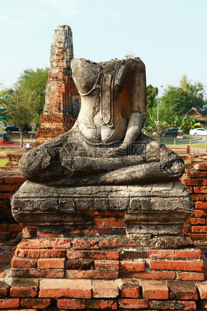 WatChaiwatthanaram是泰国大城府历史公园市的一座佛教寺庙图片