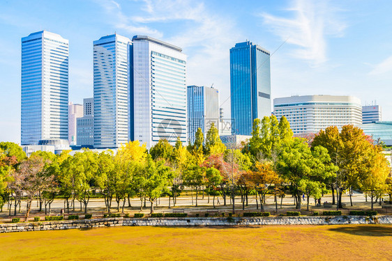 美丽的建筑大楼阪市Kamaka图片