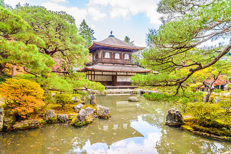 日本京都银阁寺图片