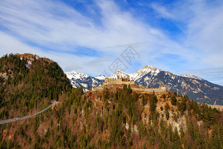 阿尔卑斯山地貌背景图片