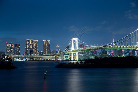 日本东京湾夜景图片