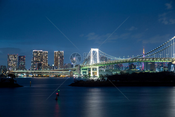 日本东京湾夜景图片