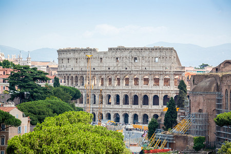 Colosseum和罗马论坛意大图片