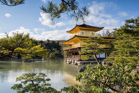 日本京都佛教寺金殿日本图片