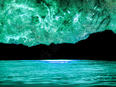 由美国航天局提供的这张图的元素星系在夜空中的亮图片