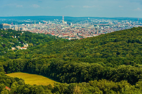 维也纳郊外维也纳市中心奥地利和美丽的背景图片