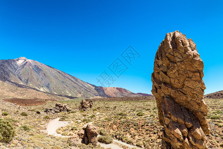 泰德火山特内里费岛美丽的山峰图片