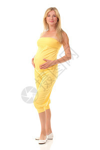 怀孕的年轻孕妇在图片