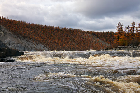 俄罗斯克拉斯诺亚尔斯克地区河床莫伊耶罗河RibedMo图片