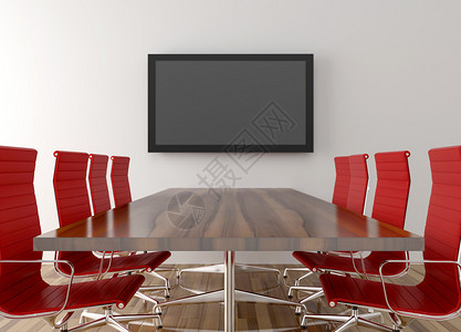 会议室有背景空白的液晶电视图片
