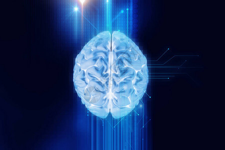 3个人类大脑在技术背景上传播的3种人脑代表人图片