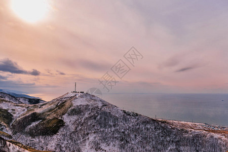 雪冬天自然湖水叶流景观早上图片